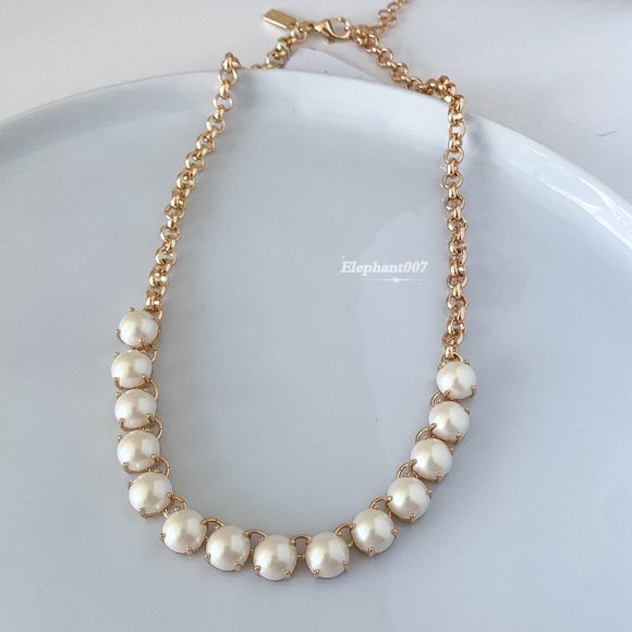 kate spade Jewelry - Kate Spade white pearl necklace